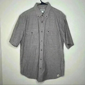 Carhartt Men’s Relaxed Fit Button Up Short Sleeve Sz L